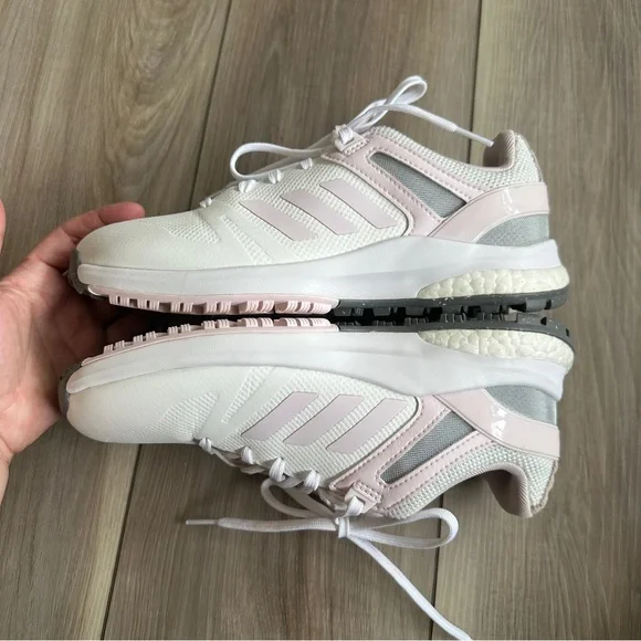adidas Women’s EQT Spikeless Golf Shoes 7.5 Cloud White / Pink / Grey - Picture 14 of 15